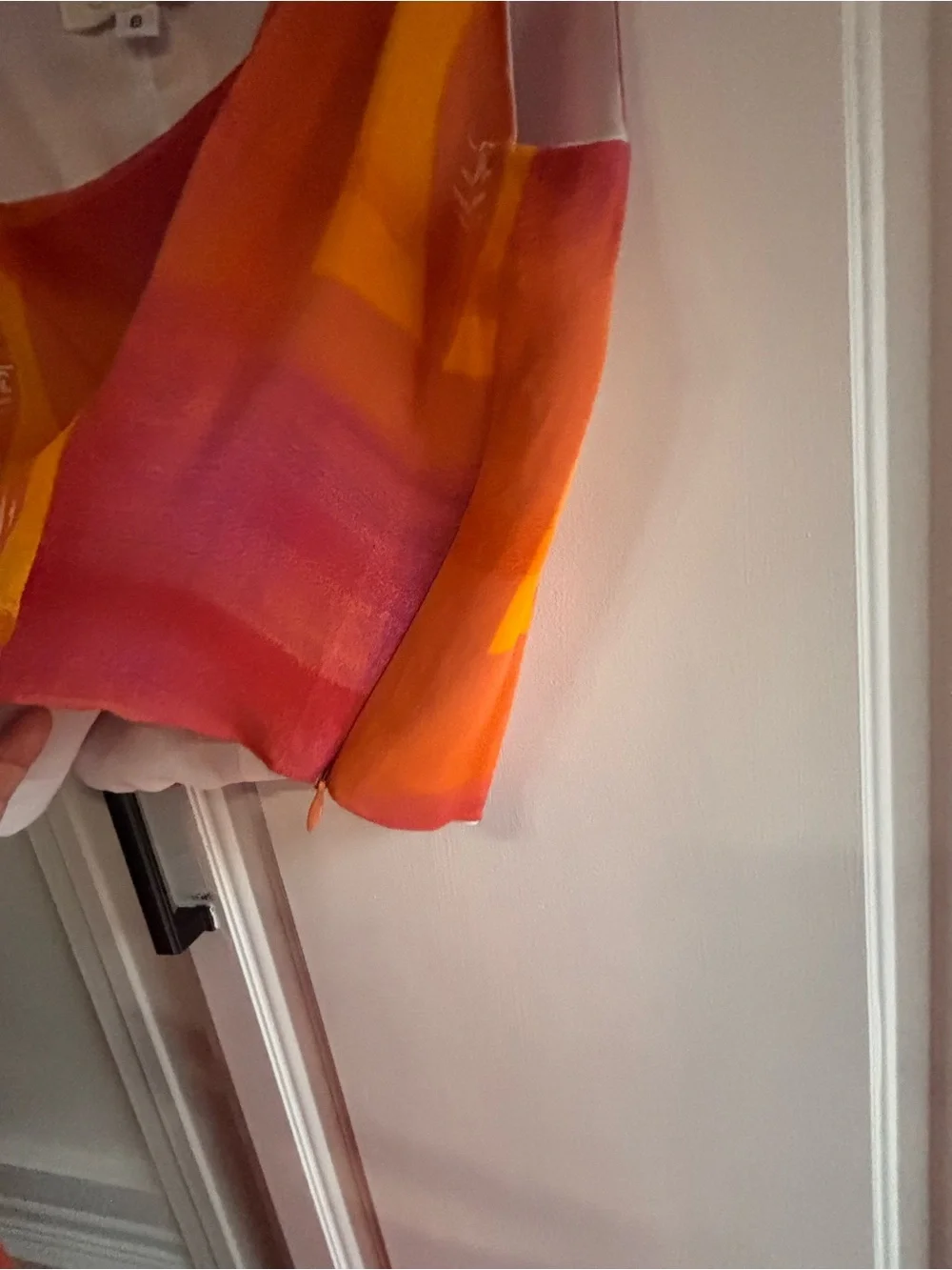 Cache Pink & Orange Abstract Maxi Dress Set Skirt size 6 top size 8